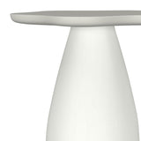 Perth Off White 20-inch Side Table with Cloud-Shaped Top - Ornate Home