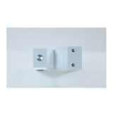 Pervis White & Clear Glass Dining Table - Ornate Home