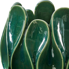 Petal Pinch Green Indoor-Outdoor Bowl - Ornate Home