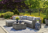 Petal Road Gray Outdoor Sectional Seating Group (Set of 4) - Ornate Home