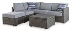 Petal Road Gray Outdoor Sectional Seating Group (Set of 4) - Ornate Home