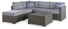 Petal Road Gray Outdoor Sectional Seating Group (Set of 4) - Ornate Home