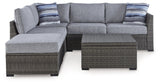 Petal Road Gray Outdoor Sectional Seating Group (Set of 4) - Ornate Home