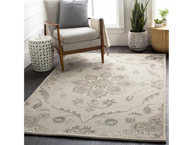 Peterstown Beige Wool Rug - Ornate Home