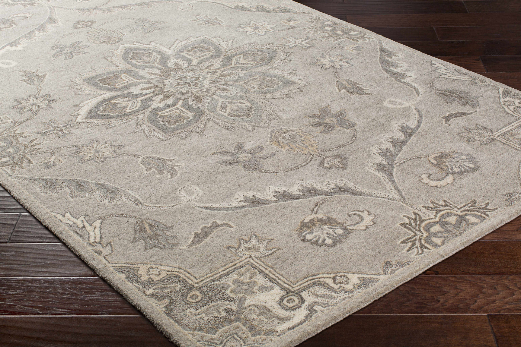 Peterstown Beige Wool Rug - Ornate Home