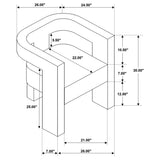 Petra Boucle Upholstered Accent Side Chair - Ornate Home