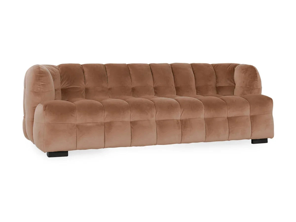 Petra French Beige Velvet Sofa - Ornate Home