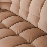 Petra French Beige Velvet Sofa - Ornate Home