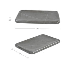 Petra Grey Marble Catchall - Ornate Home