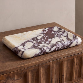 Petra Multicolor Calacatta Viola Marble Catchall - Ornate Home