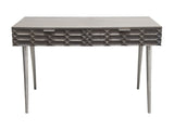 Petra Smoke Grey 2-Drawer Writing Desk - Ornate Home