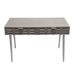 Petra Smoke Grey 2-Drawer Writing Desk - Ornate Home
