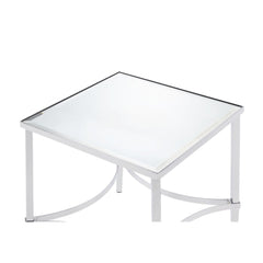 Petunia Mirrored/Chrome End Table - Ornate Home