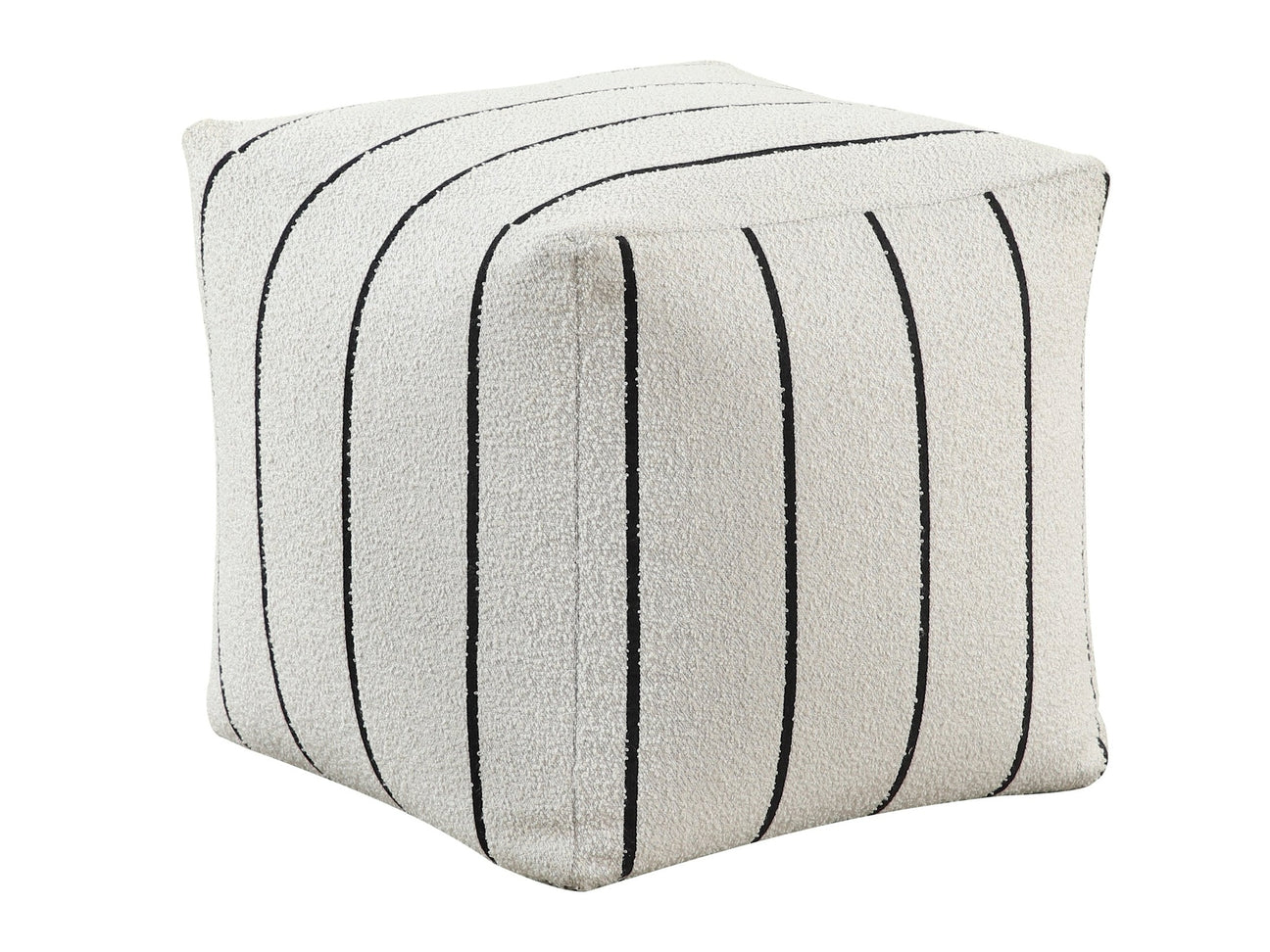 Pewter Multi-color Pouf - Ornate Home