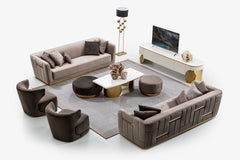 Phantom Dark Gray Velvet Swivel Accent Chair - Ornate Home