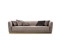Phantom Gray Velvet & Gold Living Room Set / 2pc - Ornate Home