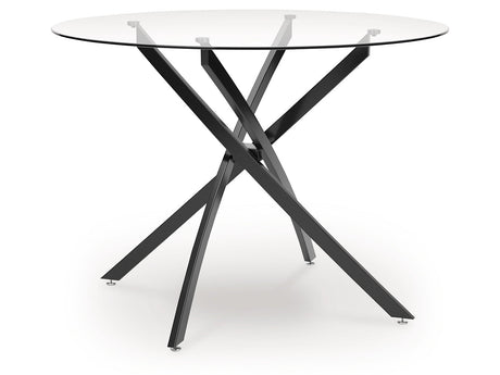 Pharwynn Black Dining Table (Online Special Price) - Ornate Home