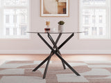 Pharwynn Black Dining Table (Online Special Price) - Ornate Home
