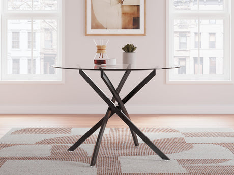 Pharwynn Black Dining Table (Online Special Price) - Ornate Home