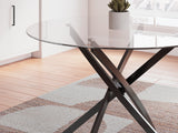 Pharwynn Black Dining Table (Online Special Price) - Ornate Home