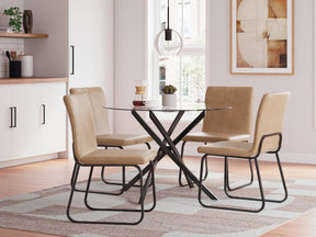 Pharwynn Multi Dining Table w/4 Chairs - Ornate Home