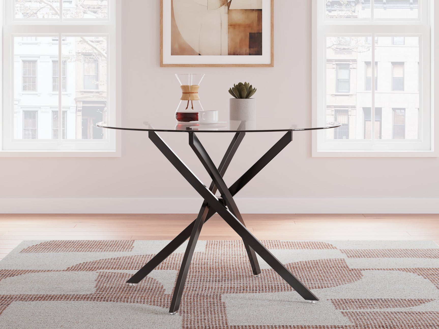 Pharwynn Multi Dining Table w/4 Chairs - Ornate Home