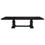 Phelps Antique Noir Traditional Dining Table - Ornate Home