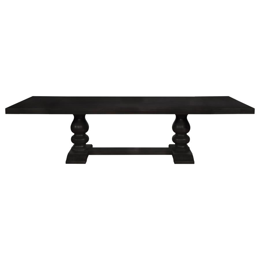 Phelps Antique Noir Traditional Dining Table - Ornate Home