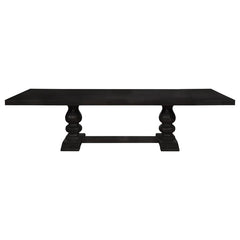 Phelps Antique Noir Traditional Dining Table - Ornate Home