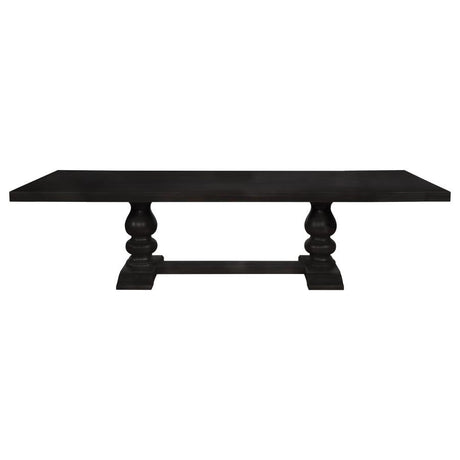 Phelps Antique Noir Traditional Dining Table - Ornate Home