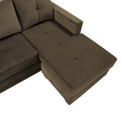 Phelps Brown Reversible Sofa Chaise - Ornate Home