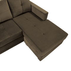 Phelps Brown Reversible Sofa Chaise - Ornate Home