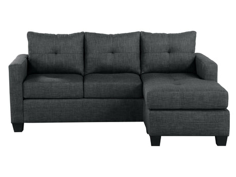 Phelps Dark Gray Reversible Sofa Chaise - Ornate Home