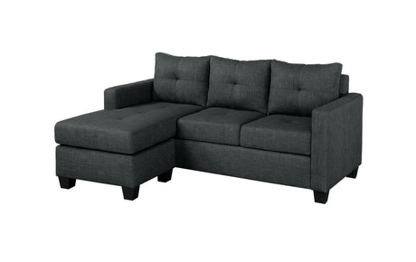 Phelps Dark Gray Reversible Sofa Chaise - Ornate Home