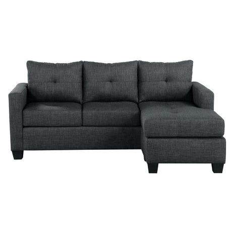 Phelps Dark Gray Reversible Sofa Chaise - Ornate Home