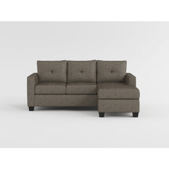 Phelps Dark Gray Reversible Sofa Chaise - Ornate Home
