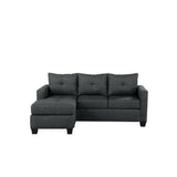 Phelps Dark Gray Reversible Sofa Chaise - Ornate Home