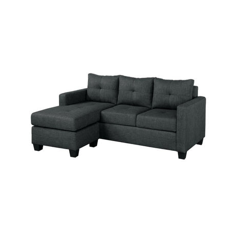 Phelps Dark Gray Reversible Sofa Chaise - Ornate Home