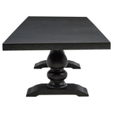 Phelps Tan/Distressed Noir 7-piece Rectangular Dining Table Set - Ornate Home