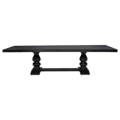 Phelps Tan/Distressed Noir 9-piece Rectangular Dining Table Set - Ornate Home