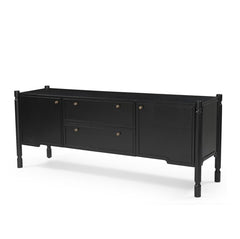 Phil Black Wood 2 Door 1 Drawer with Pull Down Media Console