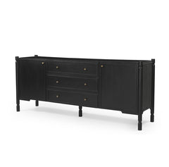 Phil Black Wood 2 Door 3 Drawer Closed Sideboard
