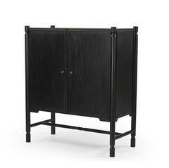 Phil Black Wood 2 Door Bar Cabinet
