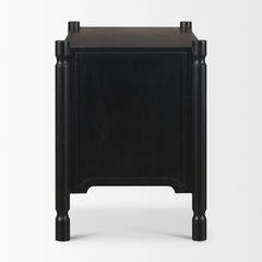Phil Black Wood 2 Drawer Accent Cabinet - Ornate Home
