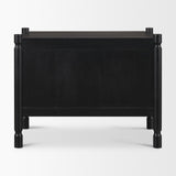 Phil Black Wood 2 Drawer Accent Cabinet - Ornate Home