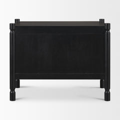Phil Black Wood 2 Drawer Accent Cabinet - Ornate Home