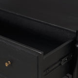 Phil Black Wood 2 Drawer Accent Cabinet - Ornate Home