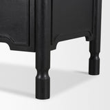Phil Black Wood 2 Drawer Accent Cabinet - Ornate Home
