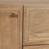 Phil Light Brown Wood 2 Door 1 Drawer with Pull Down Media Console - Ornate Home