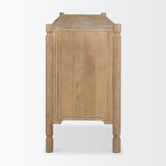 Phil Light Brown Wood 2 Door 3 Drawer Closed Sideboard